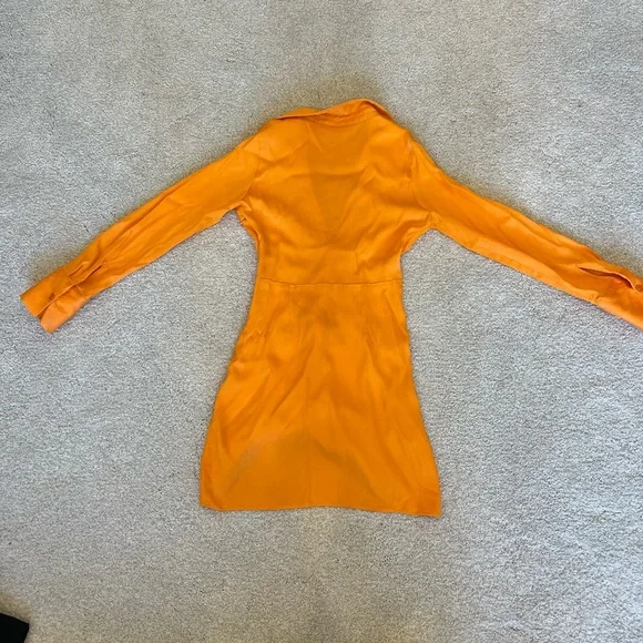 ORANGE MINI DRESS - Picture 2 of 10